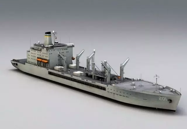 USNS Patuxent High-Quality 3D Model Low-poly 3D model_0