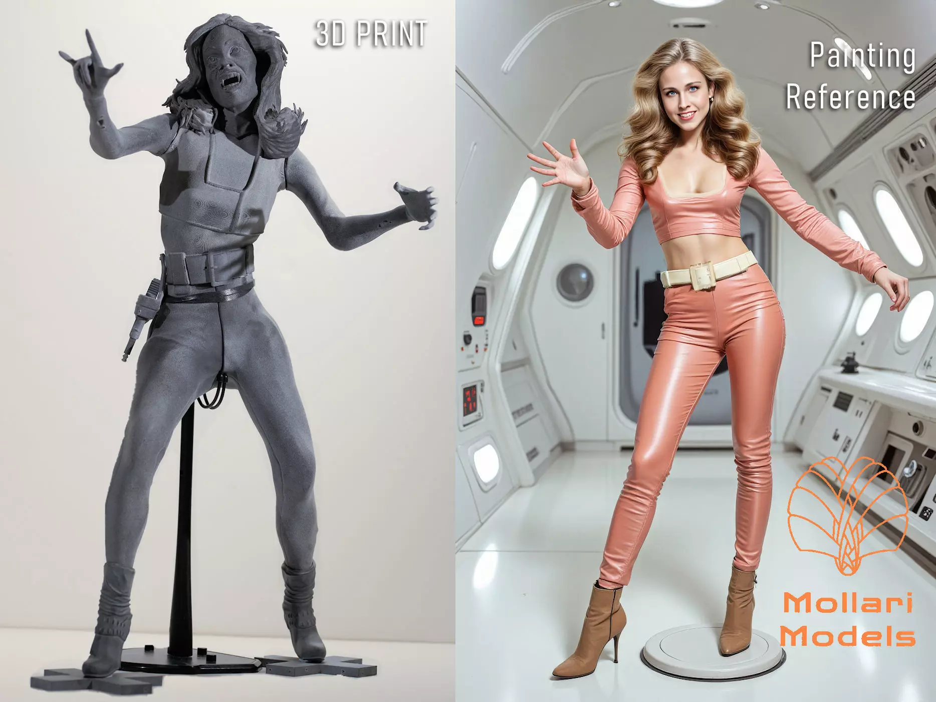 Colonel Wilma Space Vampire - Buck Rogers in the 25th Century 3D print model_2