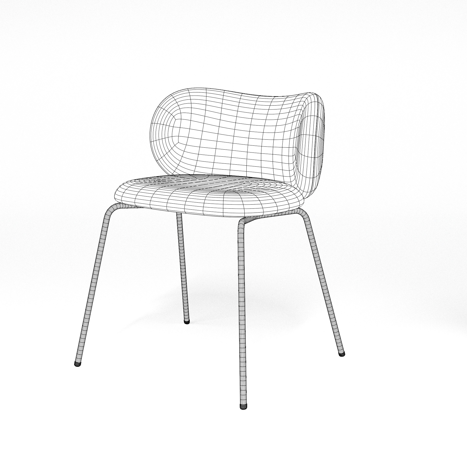 KRYLBO Chair Ikea 3D Model Low-poly 3D model_4