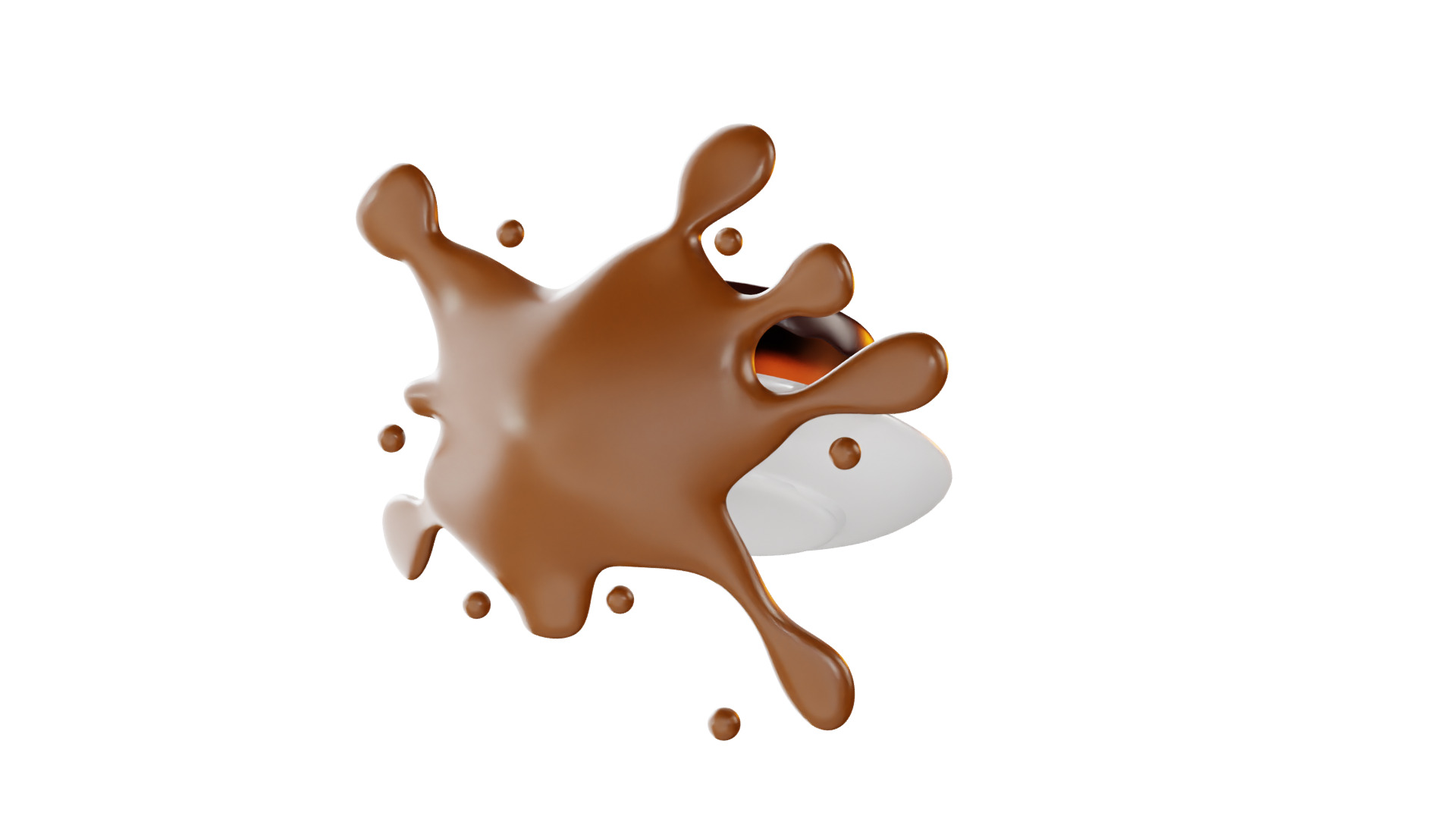 3D Chocolate Pudding 3D model_13