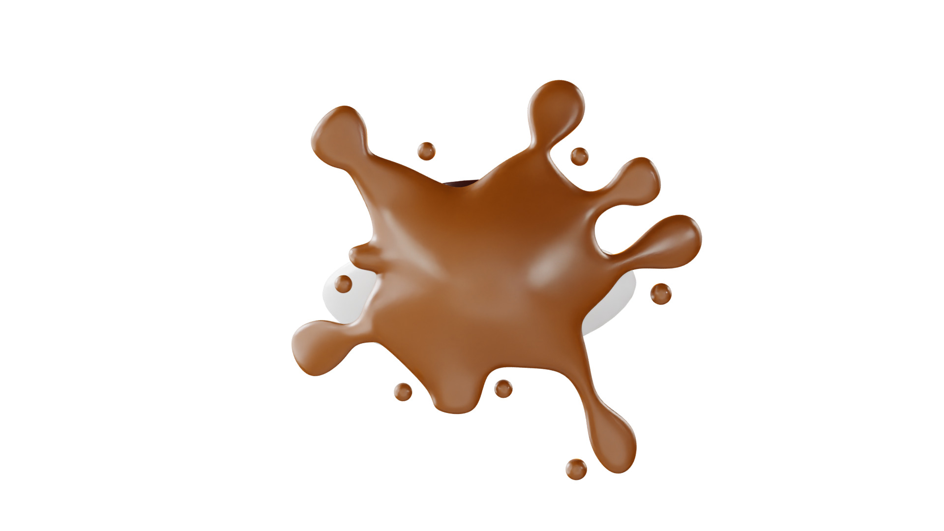 3D Chocolate Pudding 3D model_11