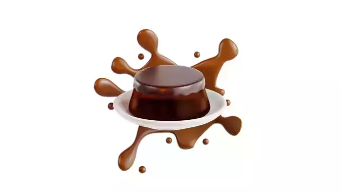 3D Chocolate Pudding