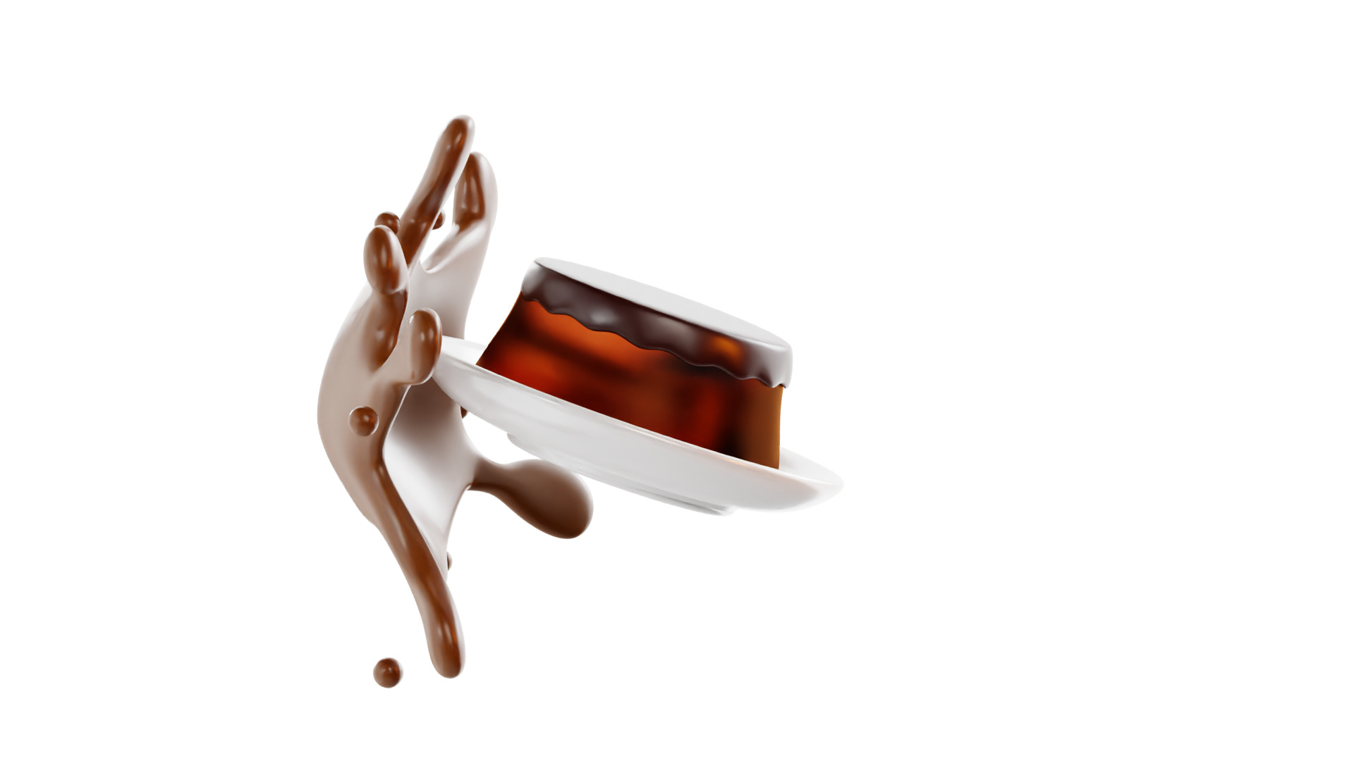 3D Chocolate Pudding 3D model_18