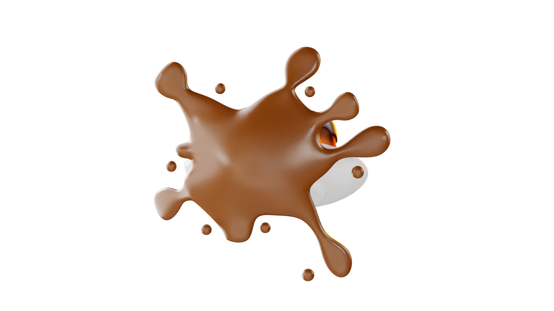 3D Chocolate Pudding 3D model_12