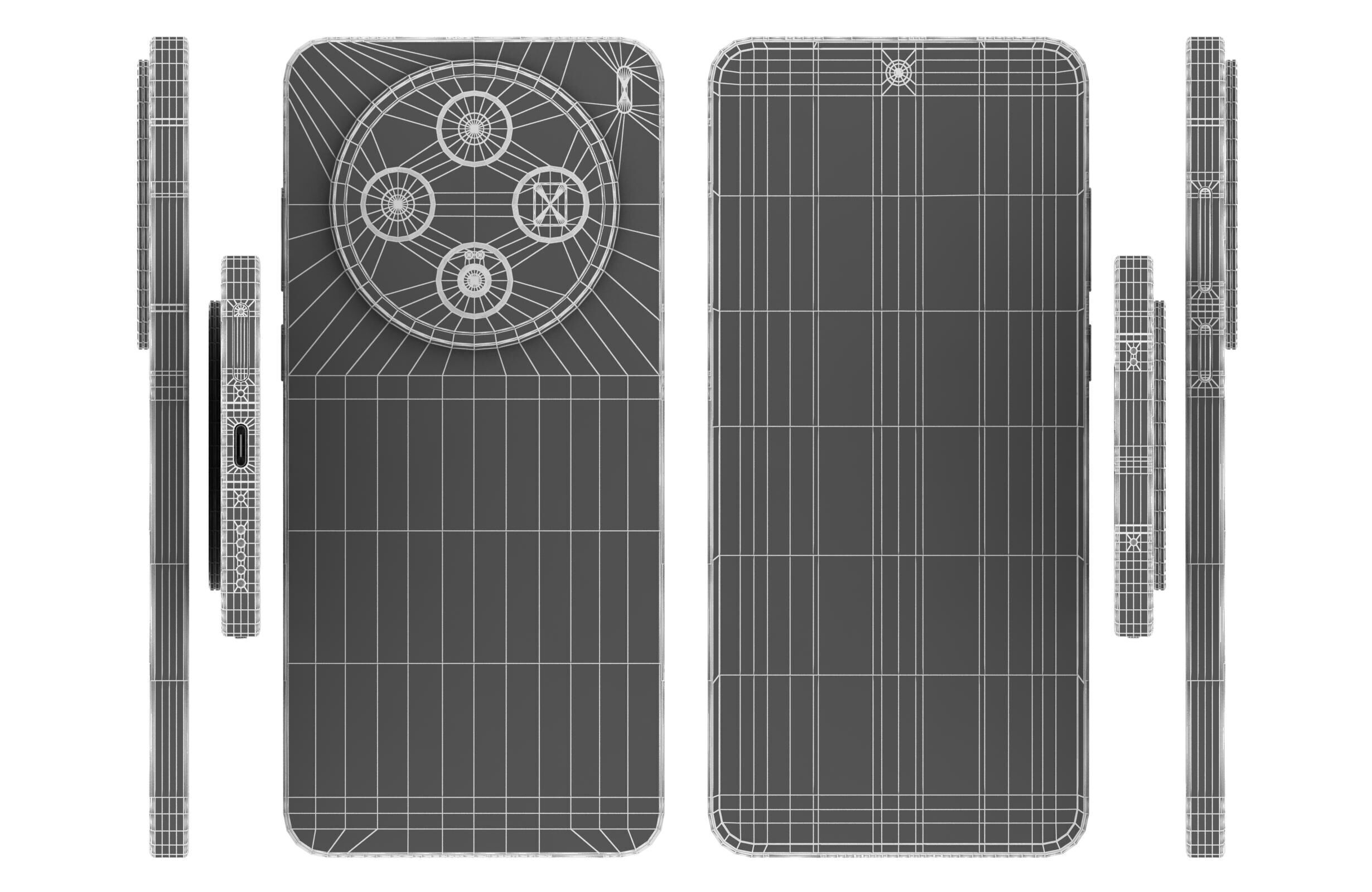 Vivo X200s Simple Black 3D model_16