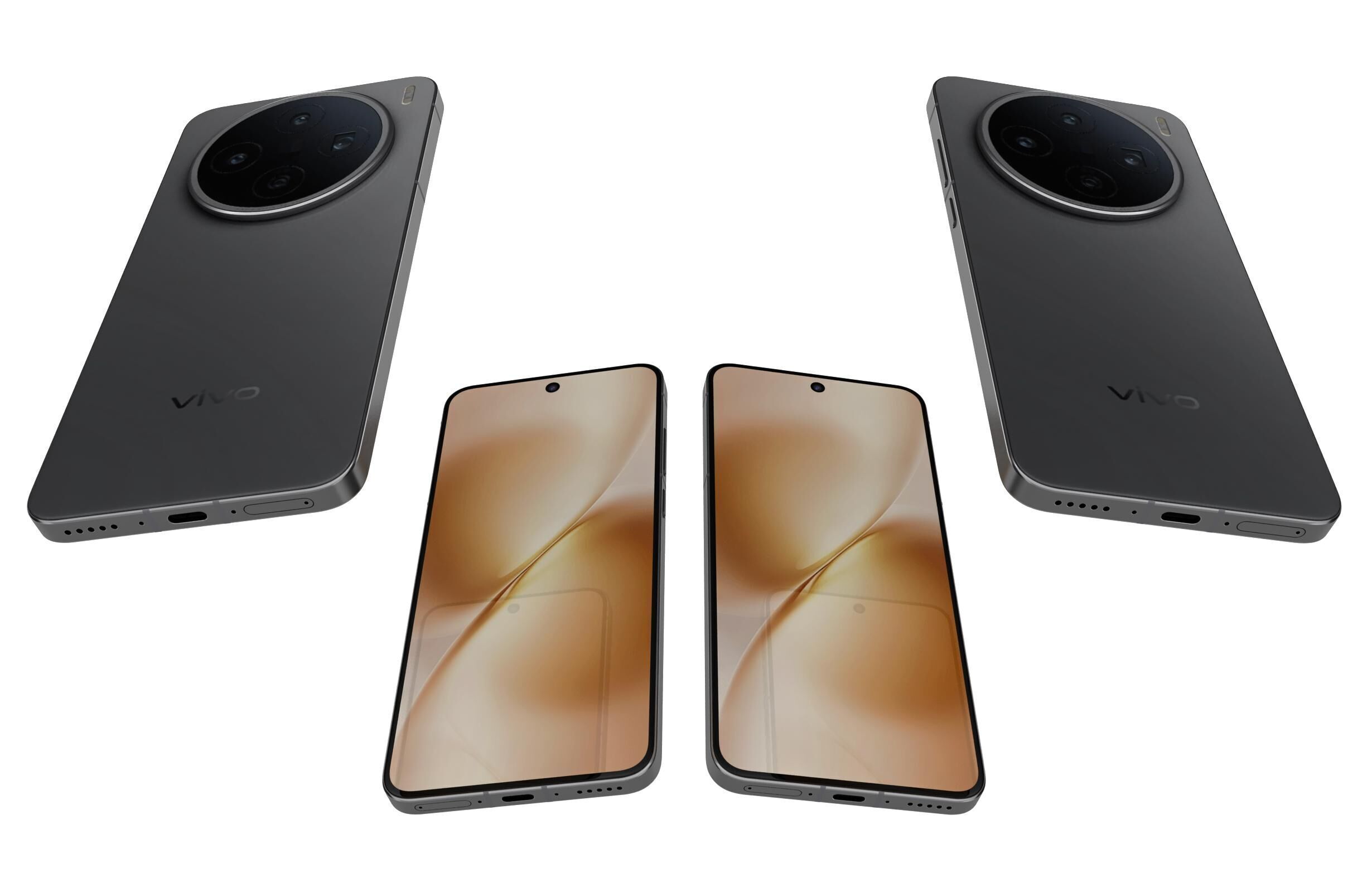 Vivo X200s Simple Black 3D model_5