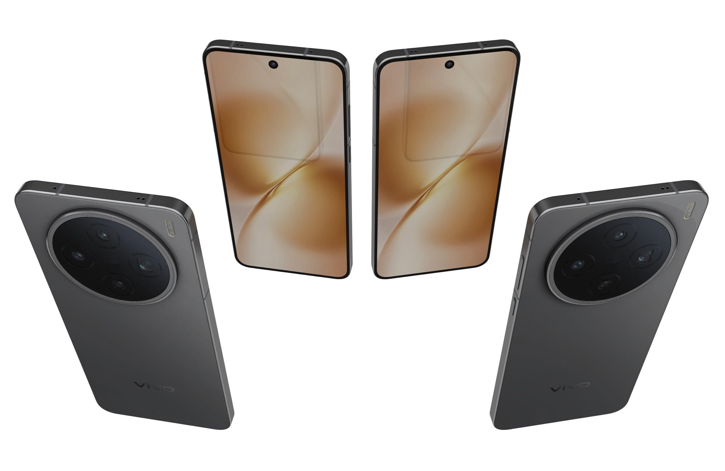 Vivo X200s Simple Black 3D model_4