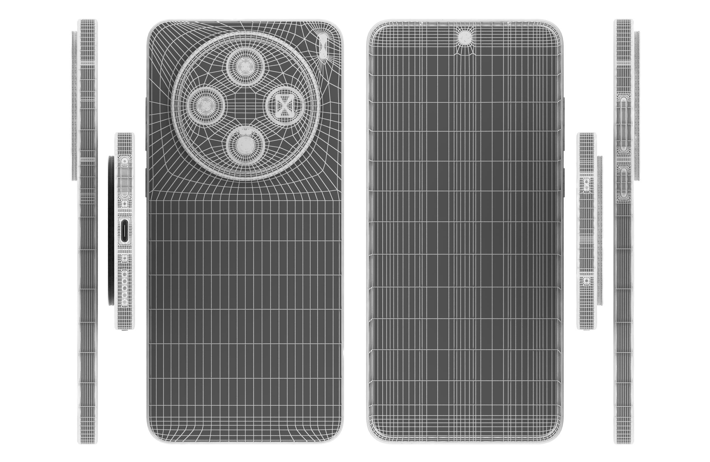 Vivo X200s Simple Black 3D model_15