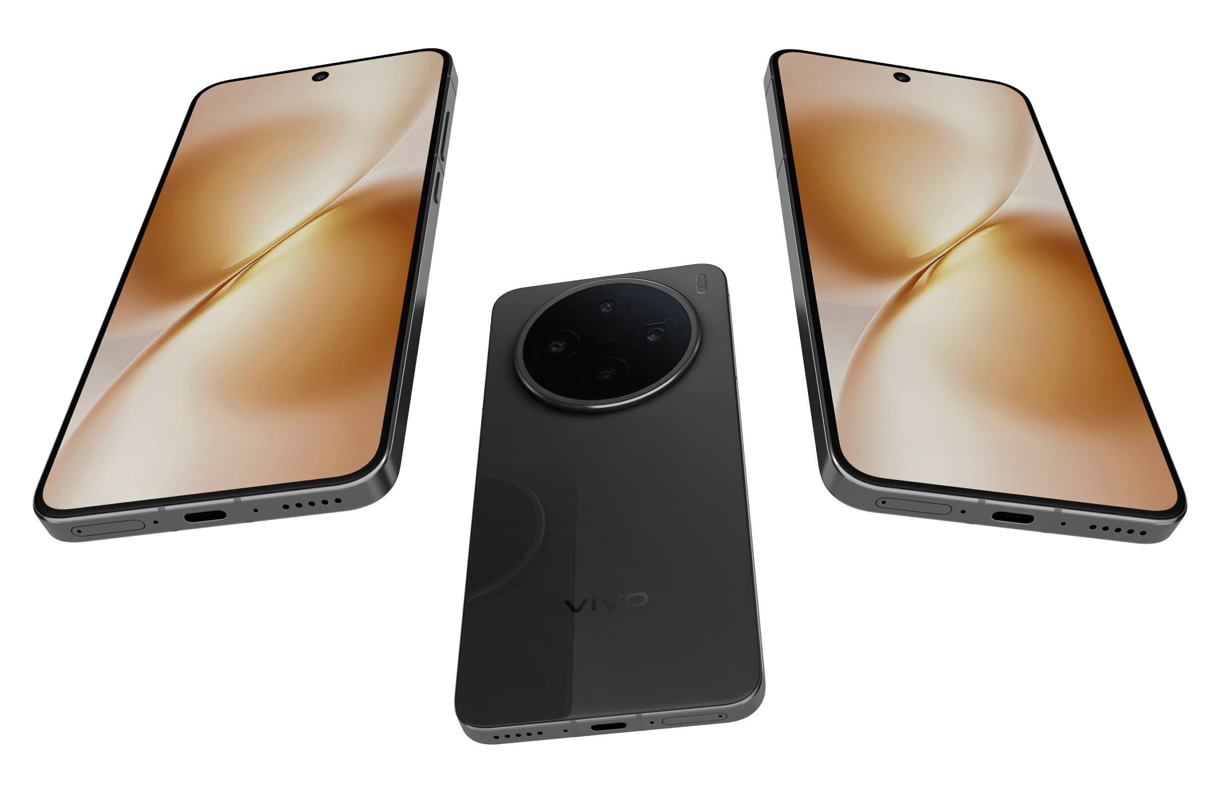 Vivo X200s Simple Black 3D model_2