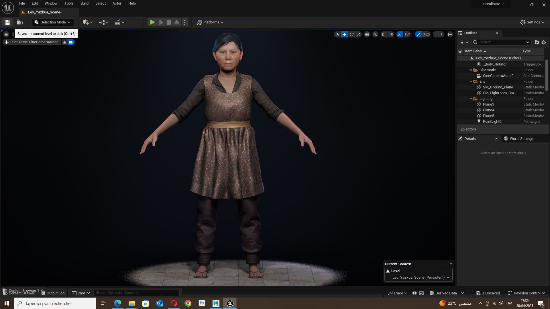 Realistic Elderly Woman 3D Model Game Ready Rigged Low-poly 3D model_18