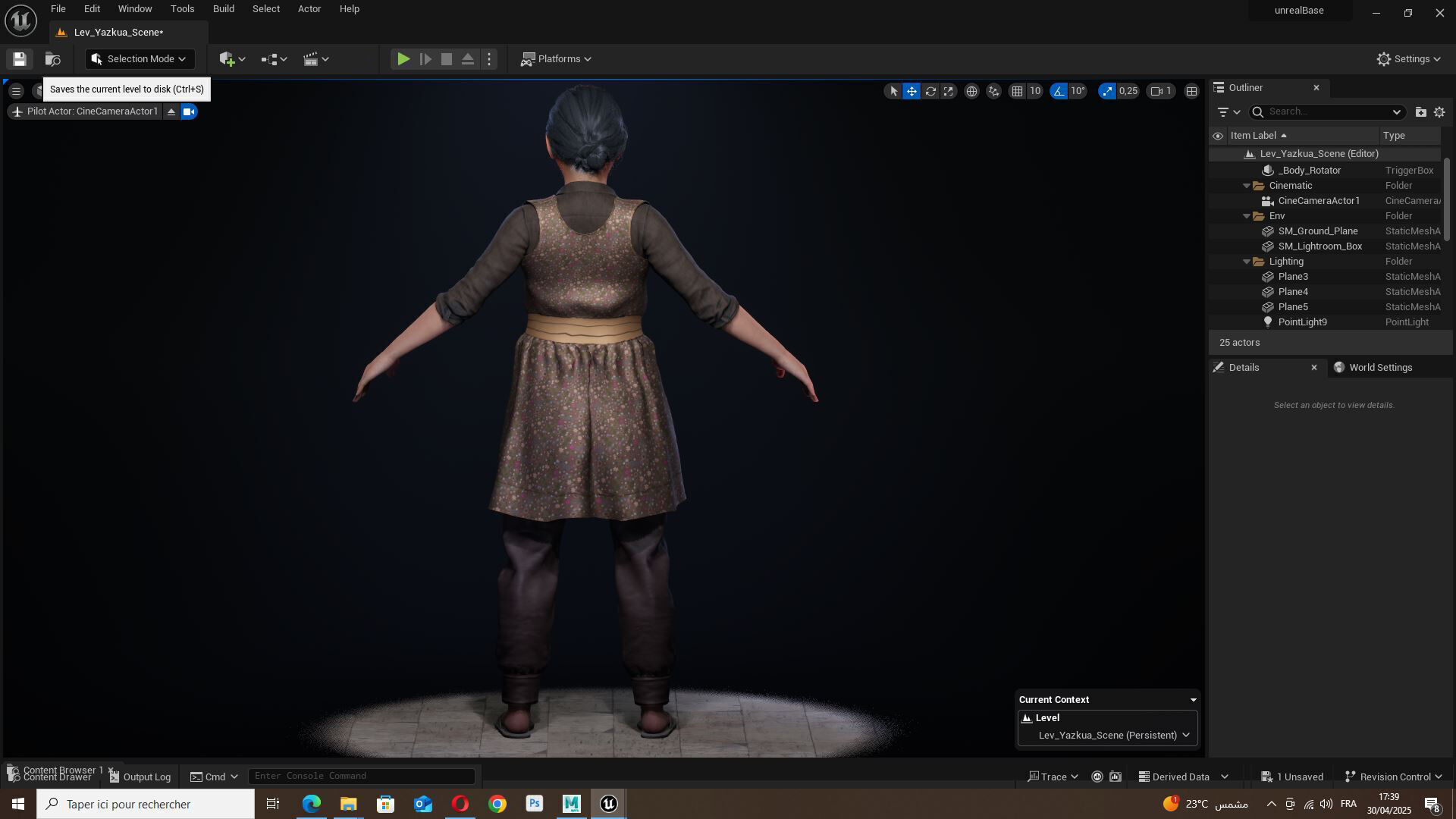 Realistic Elderly Woman 3D Model Game Ready Rigged Low-poly 3D model_21