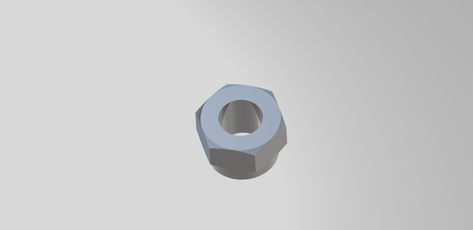 3D Self Locking Nut Free 3D model_4