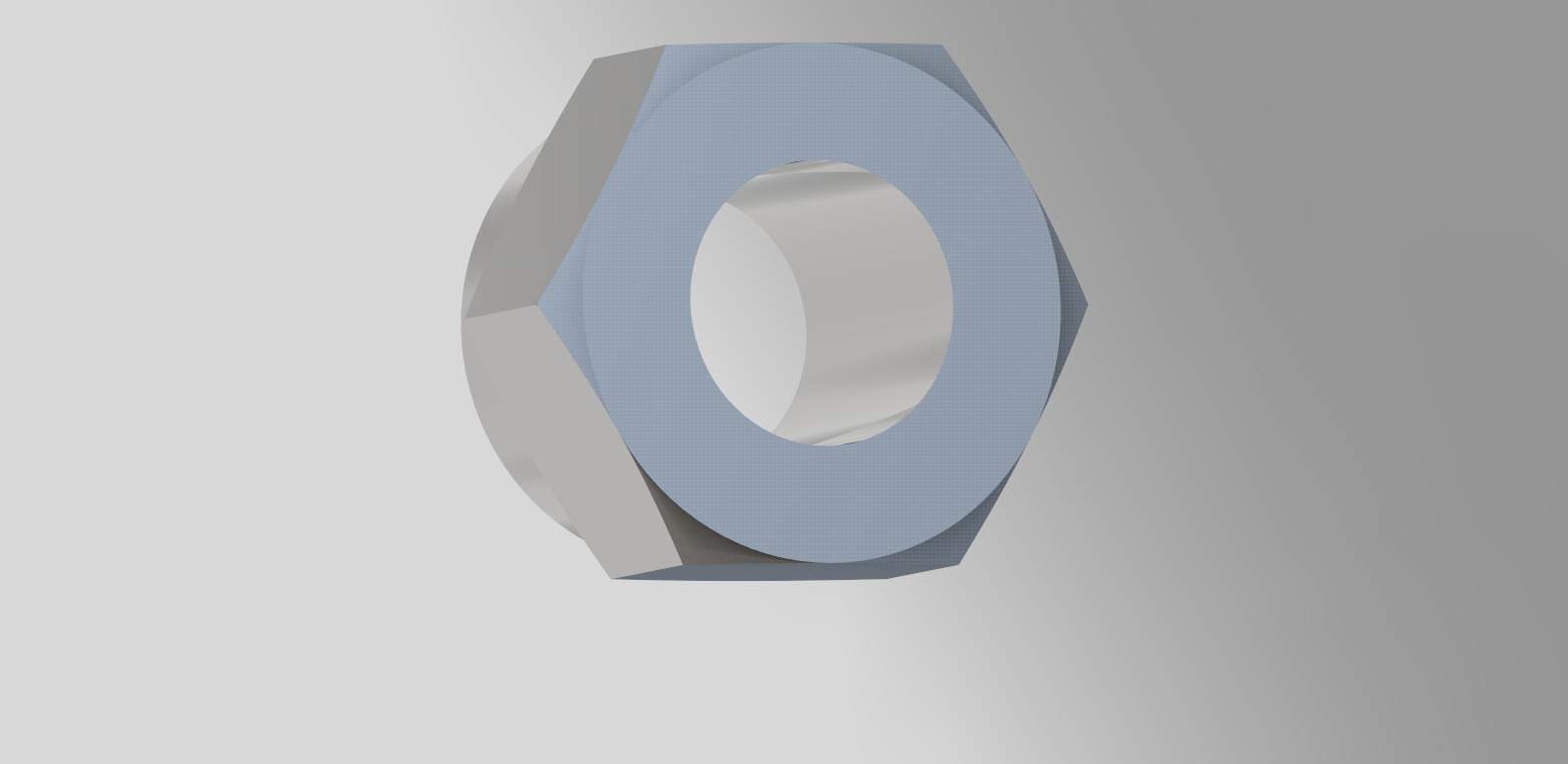 3D Self Locking Nut Free 3D model_2