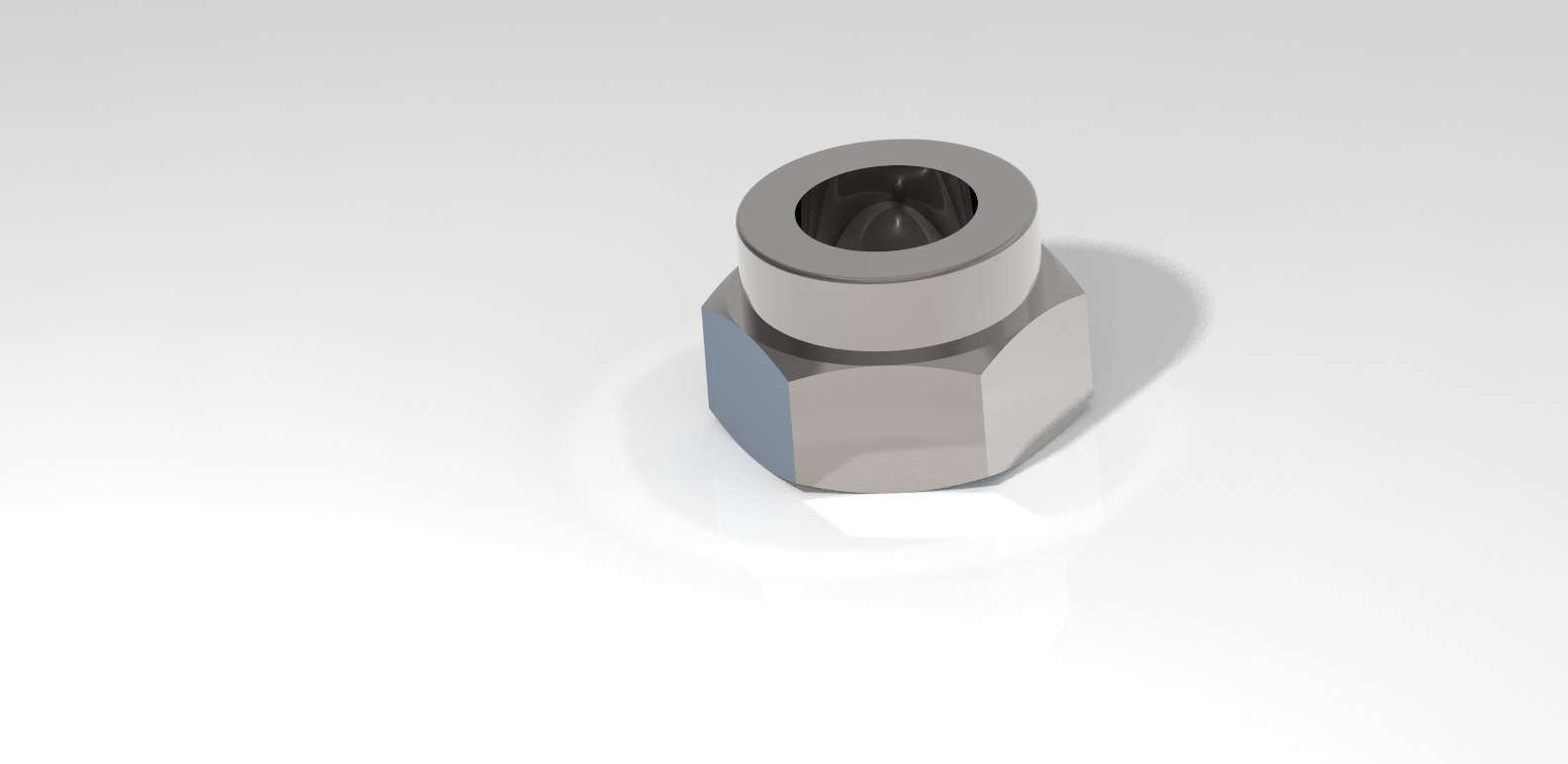 3D Self Locking Nut Free 3D model_3
