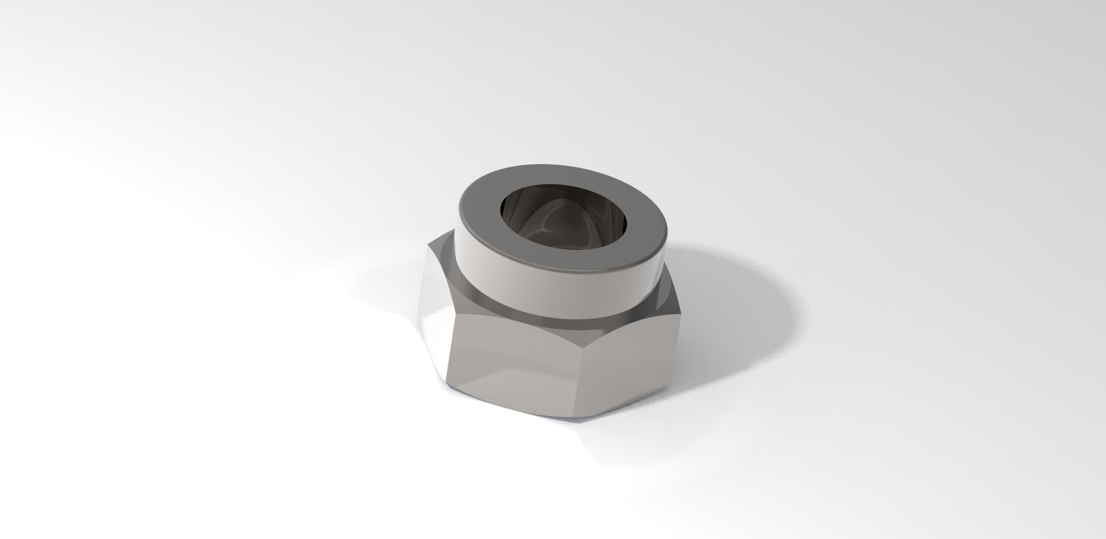 3D Self Locking Nut Free 3D model_1