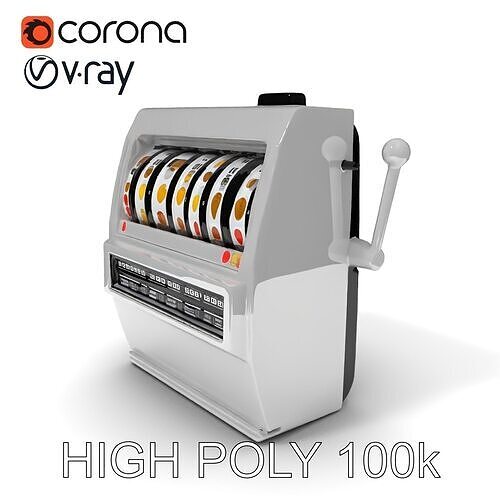 Slot Machine D Model Pack Low-poly 3D model