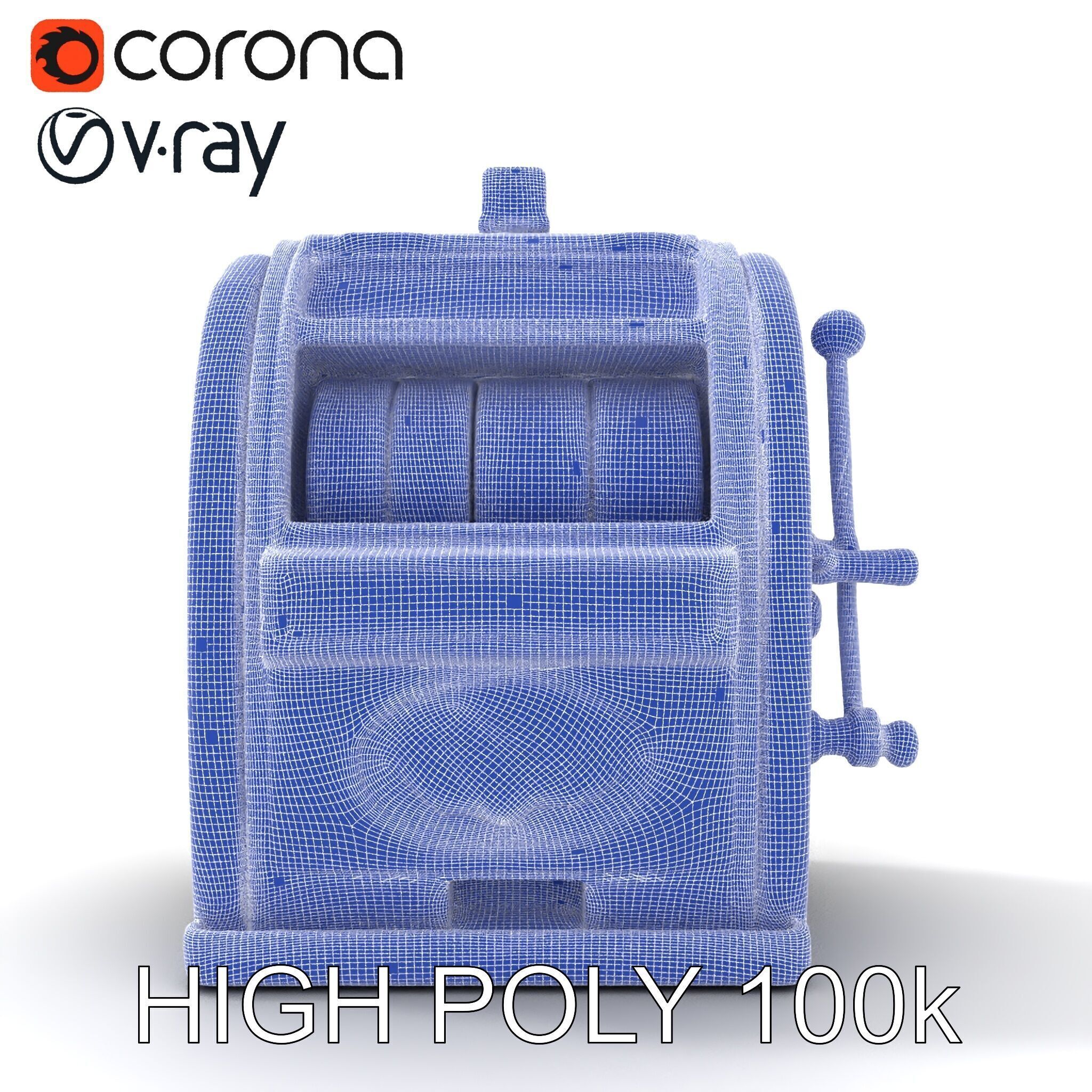 Classic Slot Machine D Model Pack Low-poly 3D model_31