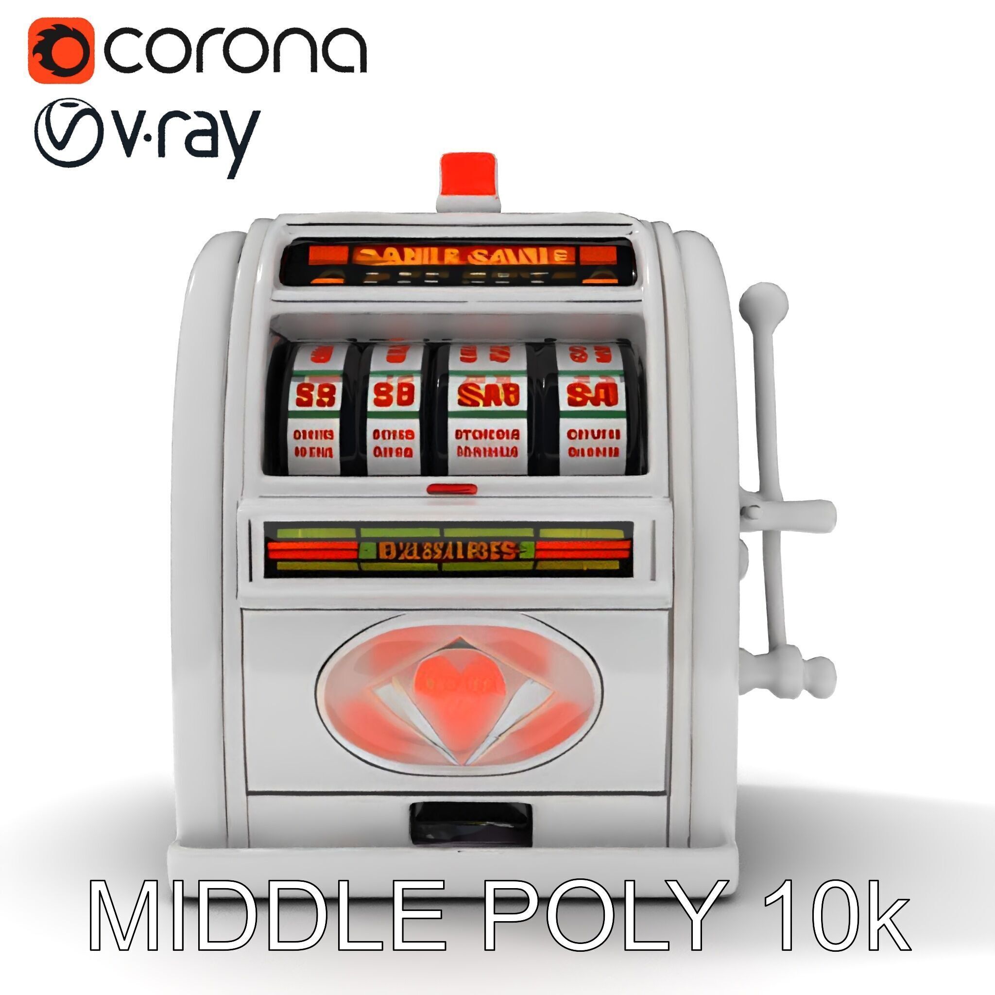 Classic Slot Machine D Model Pack Low-poly 3D model_32