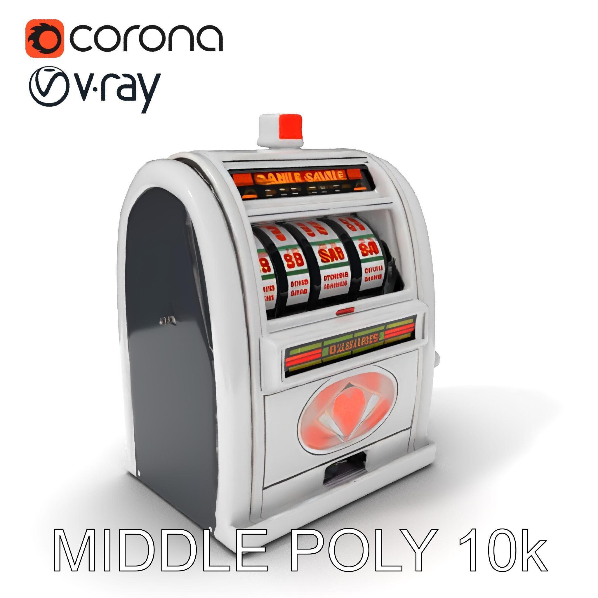 Classic Slot Machine D Model Pack Low-poly 3D model_21