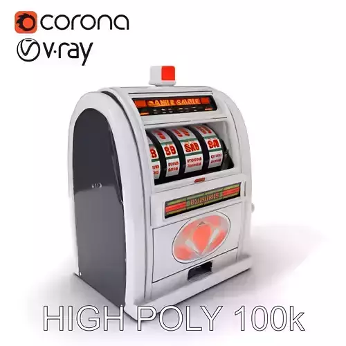 Classic Slot Machine D Model Pack Low-poly 3D model