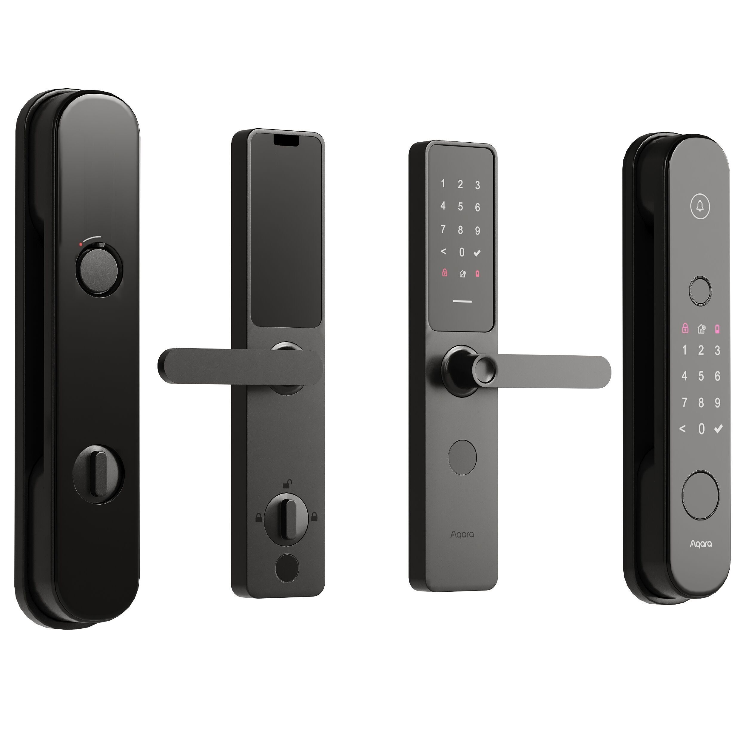 Intercom And Security Set 8 Aqara And Xeno Low-poly 3D model_2