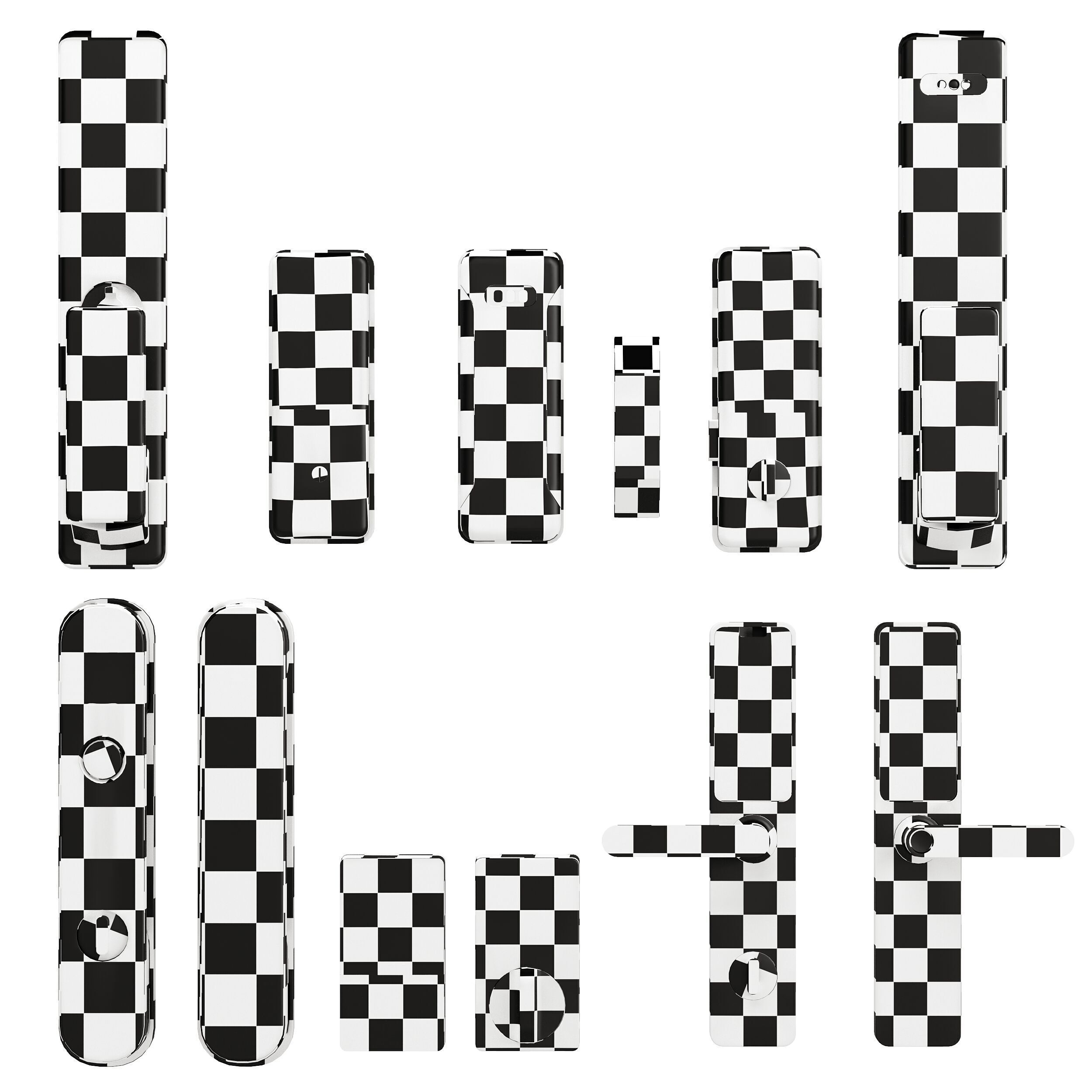 Intercom And Security Set 8 Aqara And Xeno Low-poly 3D model_6