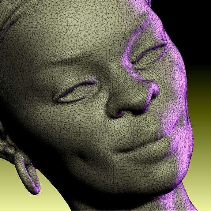 Tana Nude Female Figurine in Elegant Pose STL File 3D print model_7