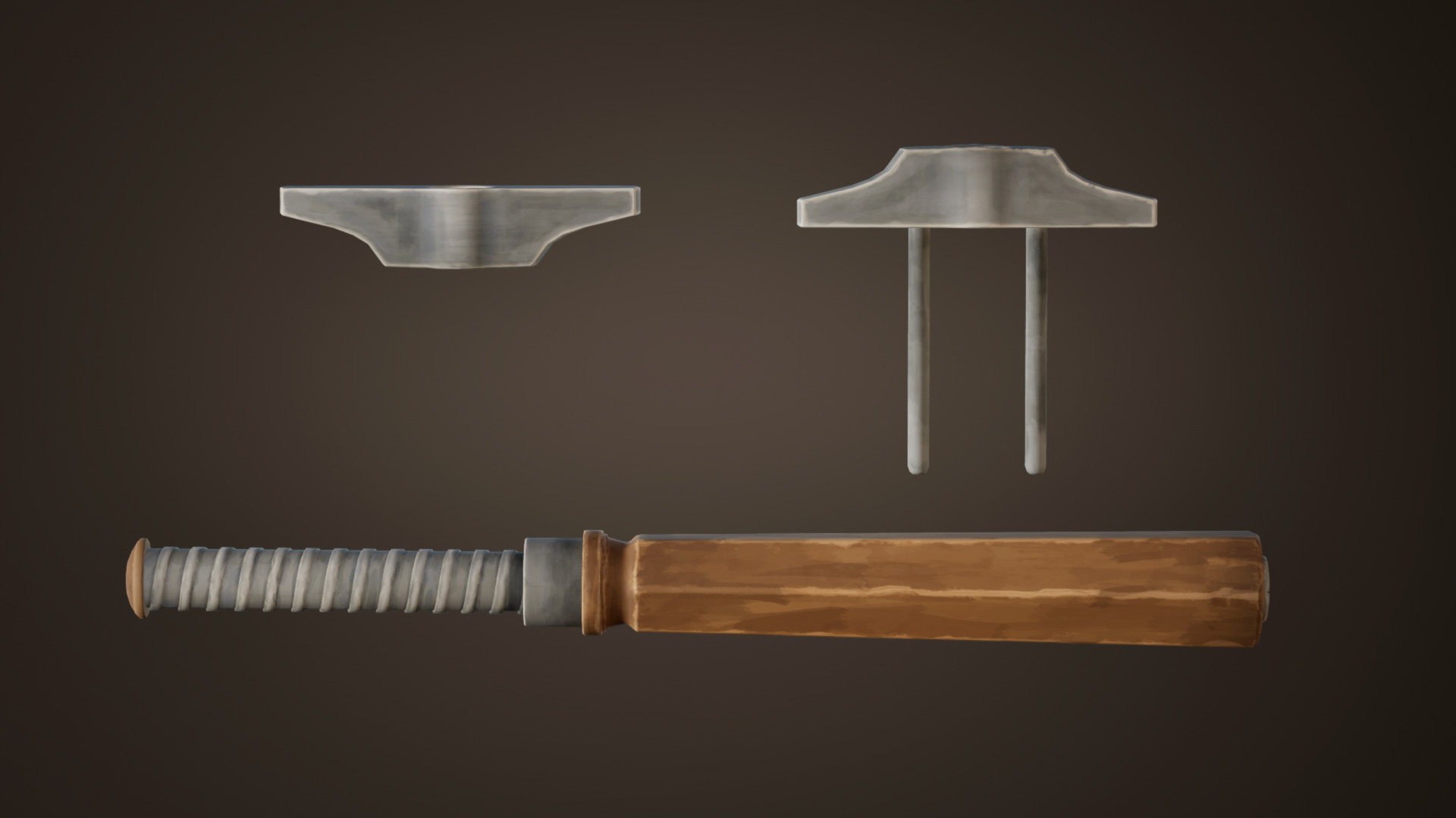 Tool Pack Handpainted Stylized VR Game Ready Low-poly 3D model_10