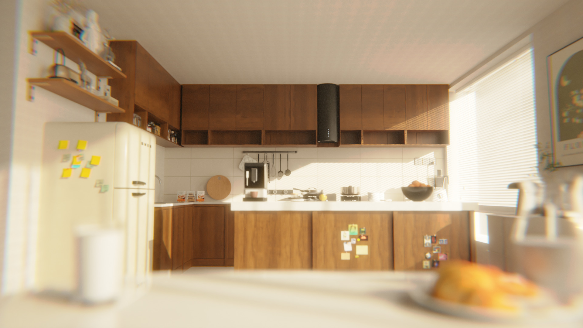Breakfast room 3D model_2