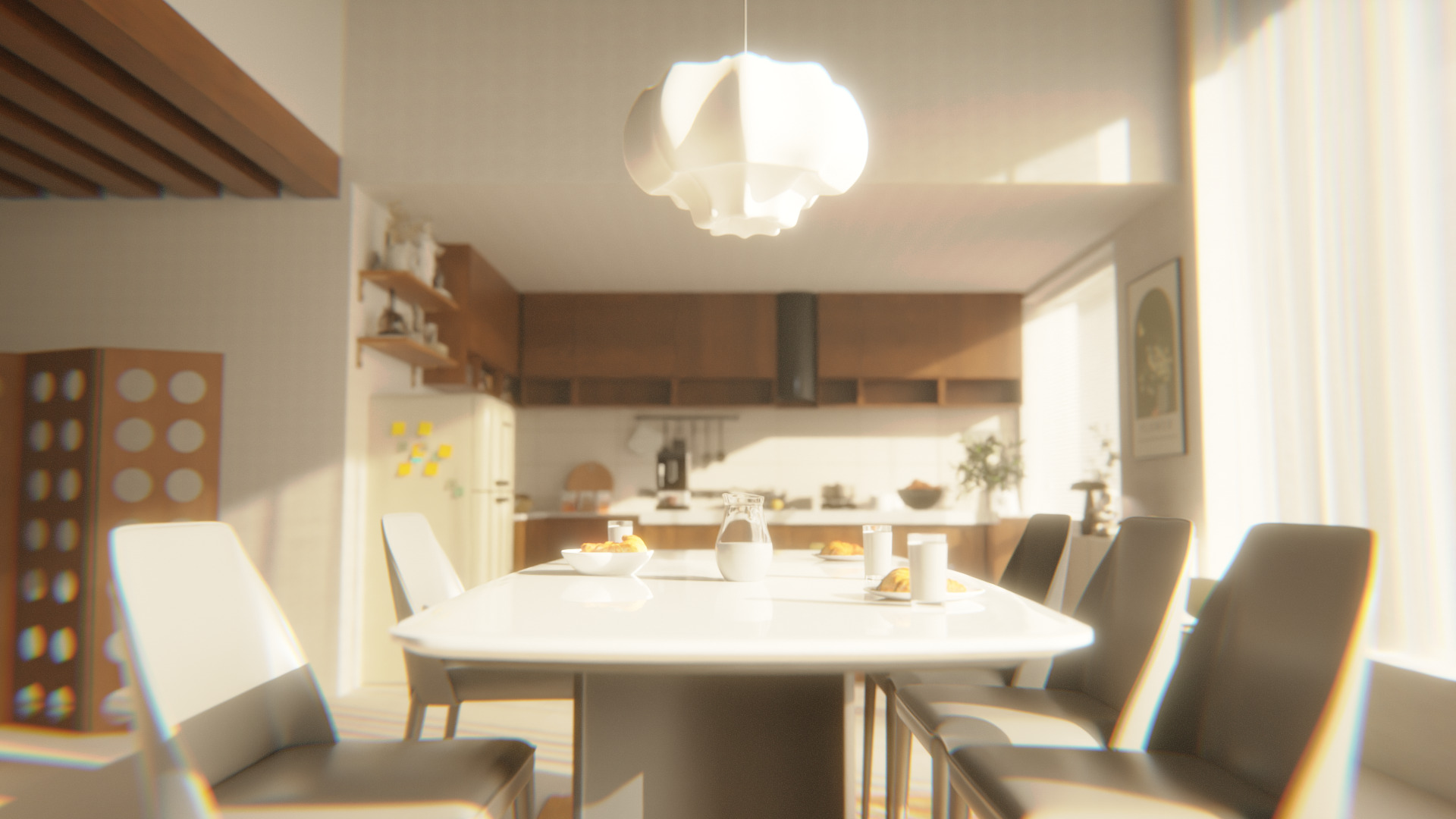 Breakfast room 3D model_1