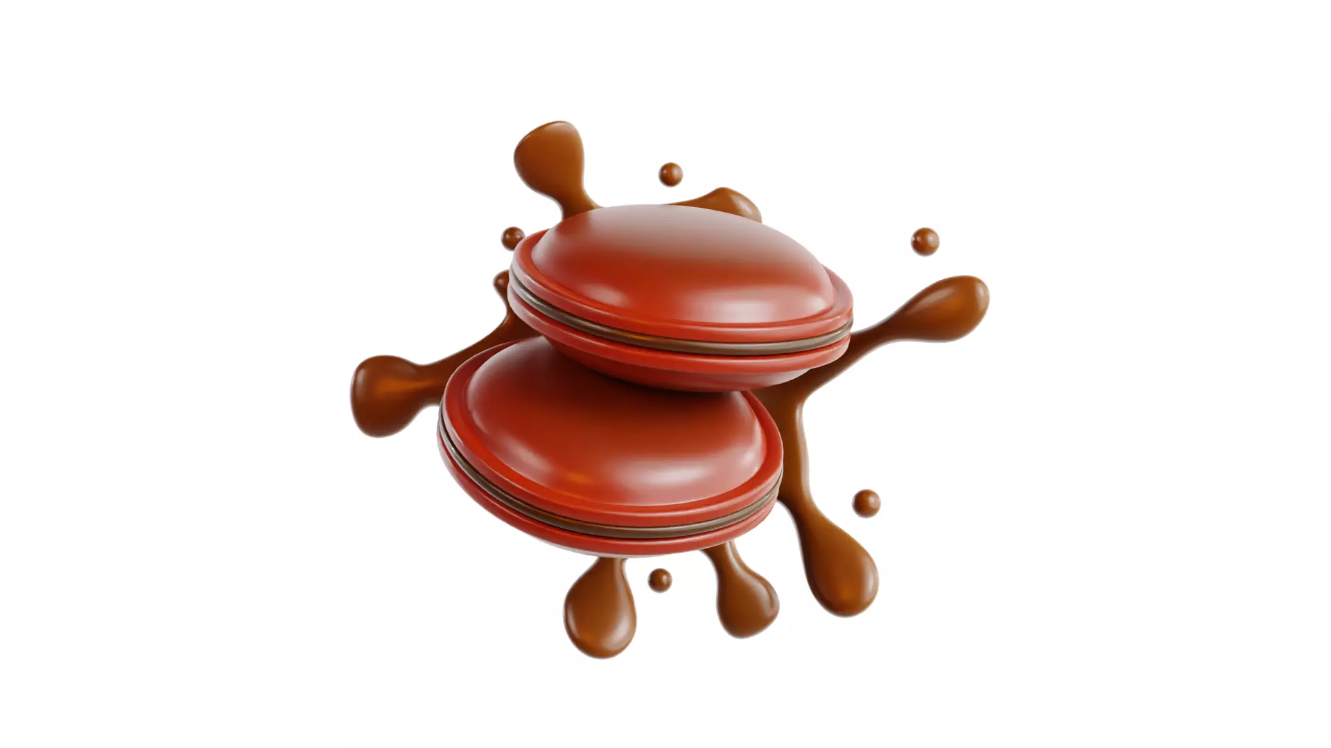 3D Dorayaki Chocolate 3D model