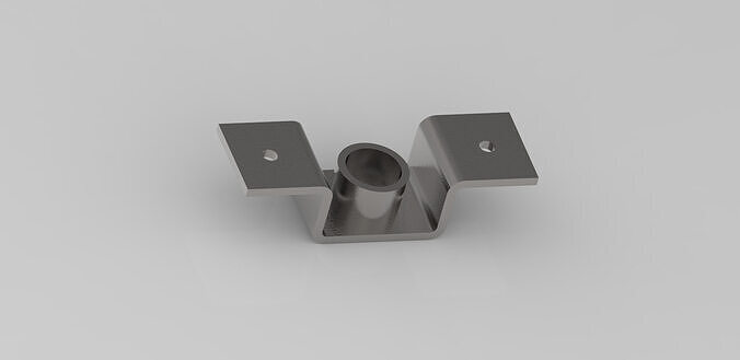 Bracket Machine Part 3D Model Industrial Mechanical Component 3D model