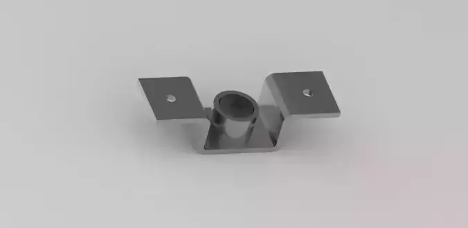 Bracket Machine Part 3D Model Industrial Mechanical Component