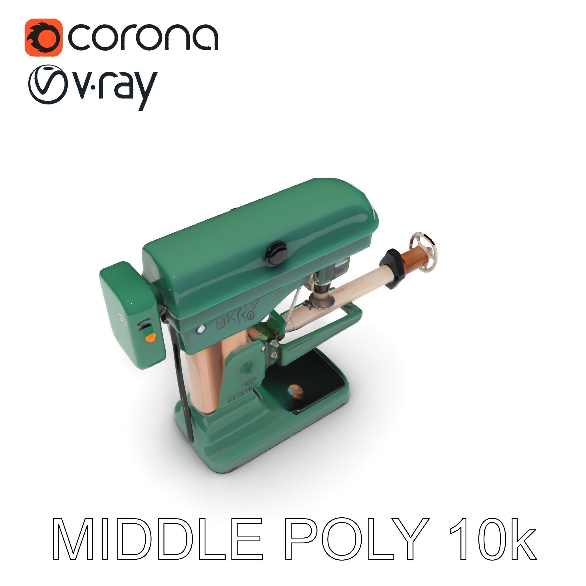 Industrial Drill Press Model Pack for D Rendering and Game De... Low-poly 3D model_16