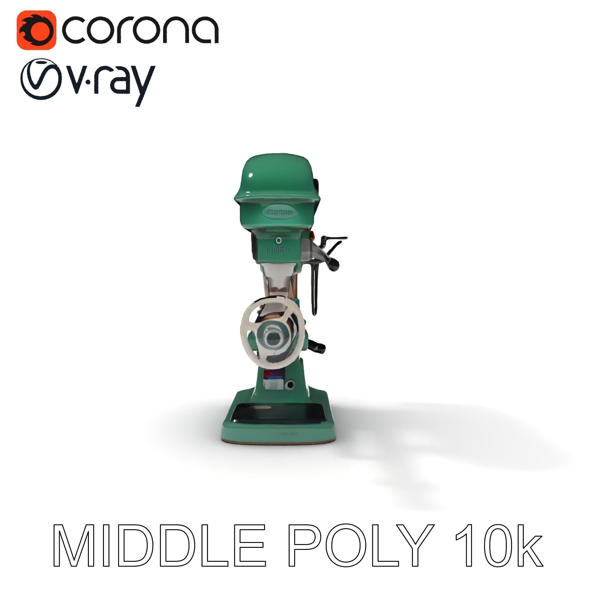 Industrial Drill Press Model Pack for D Rendering and Game De... Low-poly 3D model_22