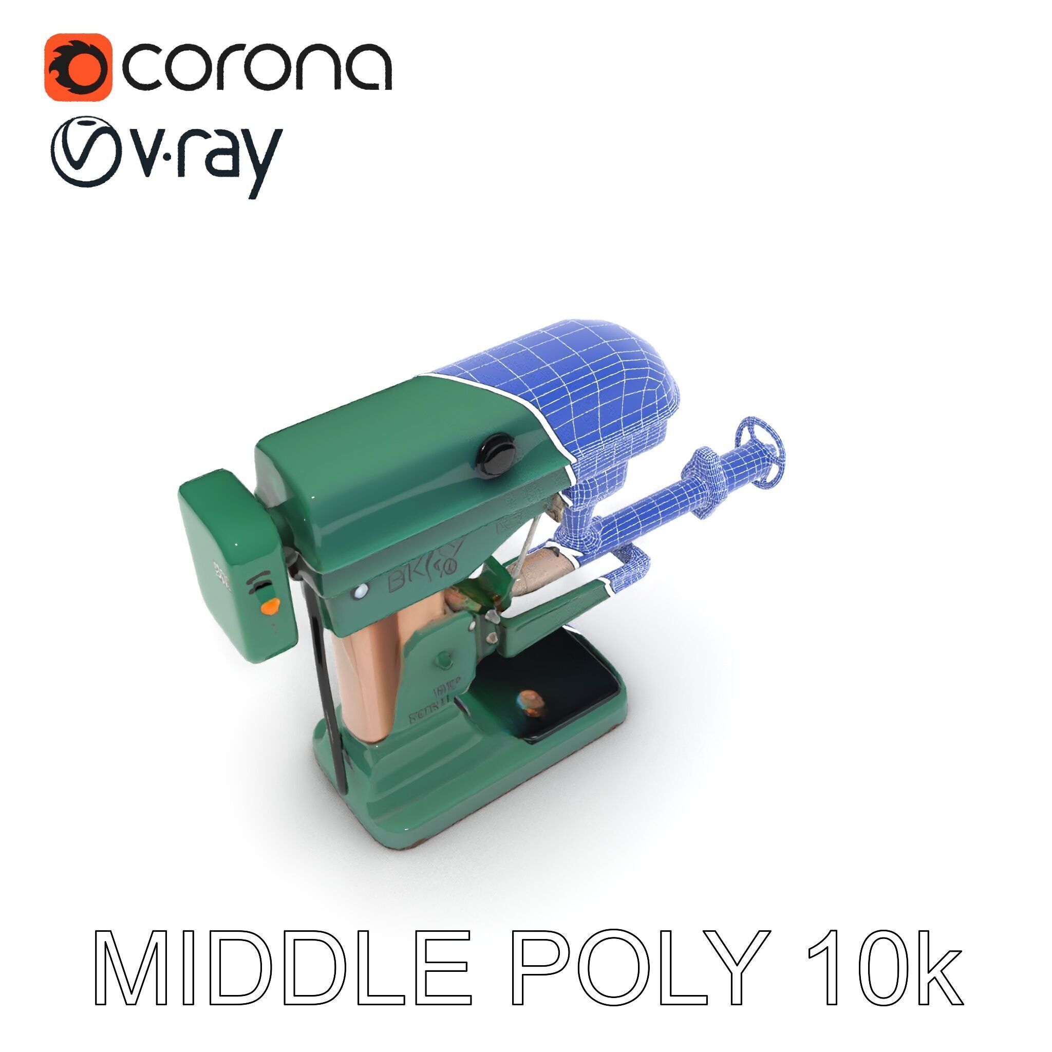 Industrial Drill Press Model Pack for D Rendering and Game De... Low-poly 3D model_6