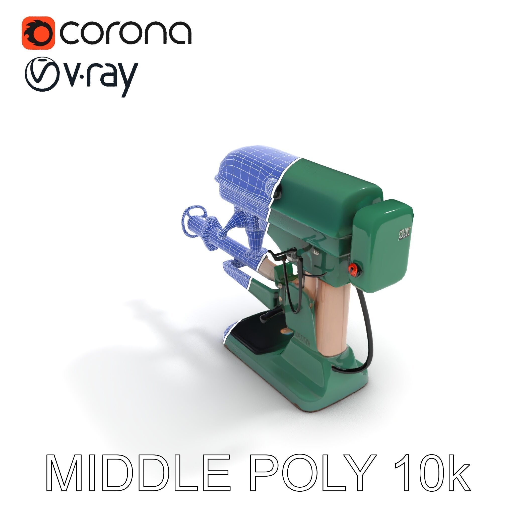 Industrial Drill Press Model Pack for D Rendering and Game De... Low-poly 3D model_11