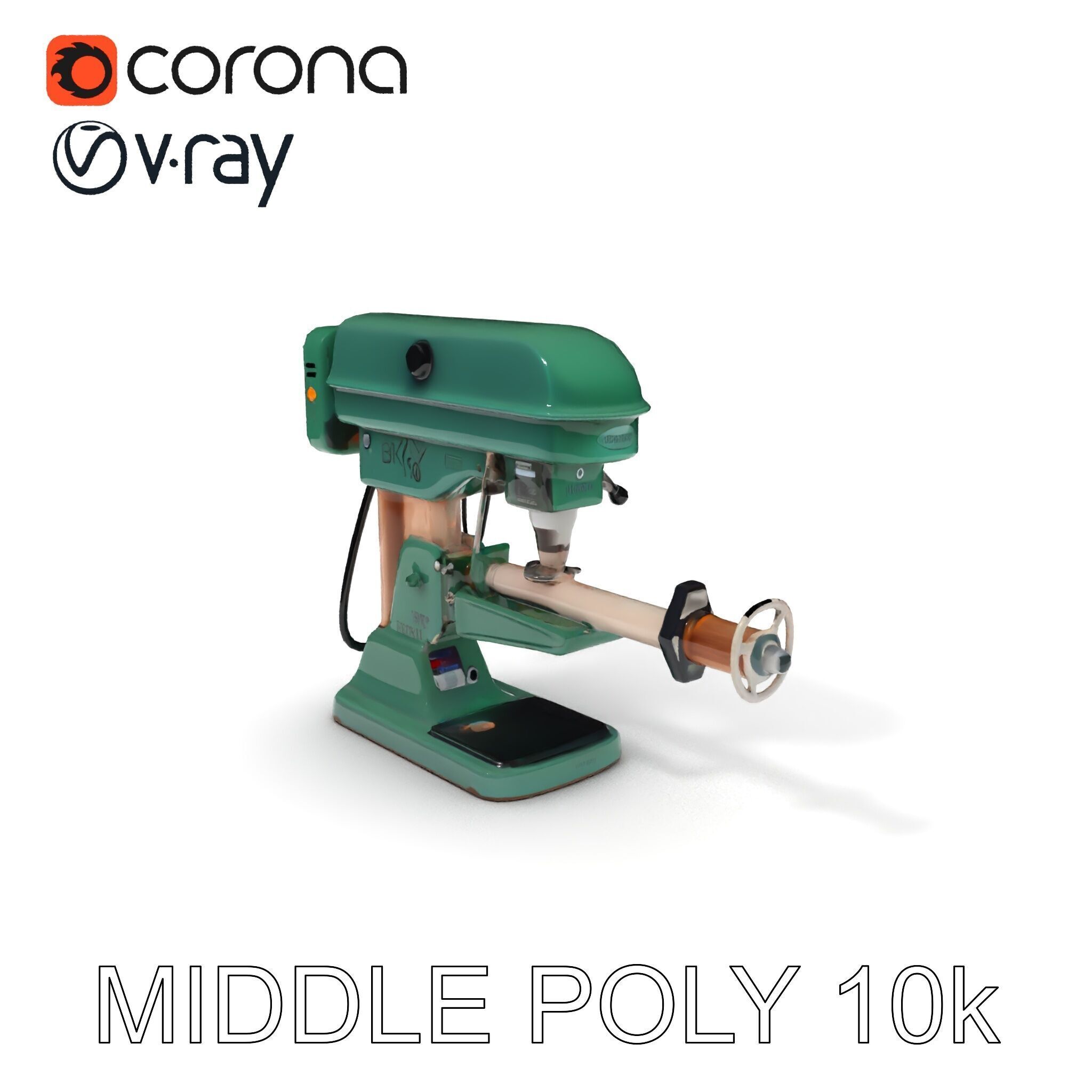 Industrial Drill Press Model Pack for D Rendering and Game De... Low-poly 3D model_25