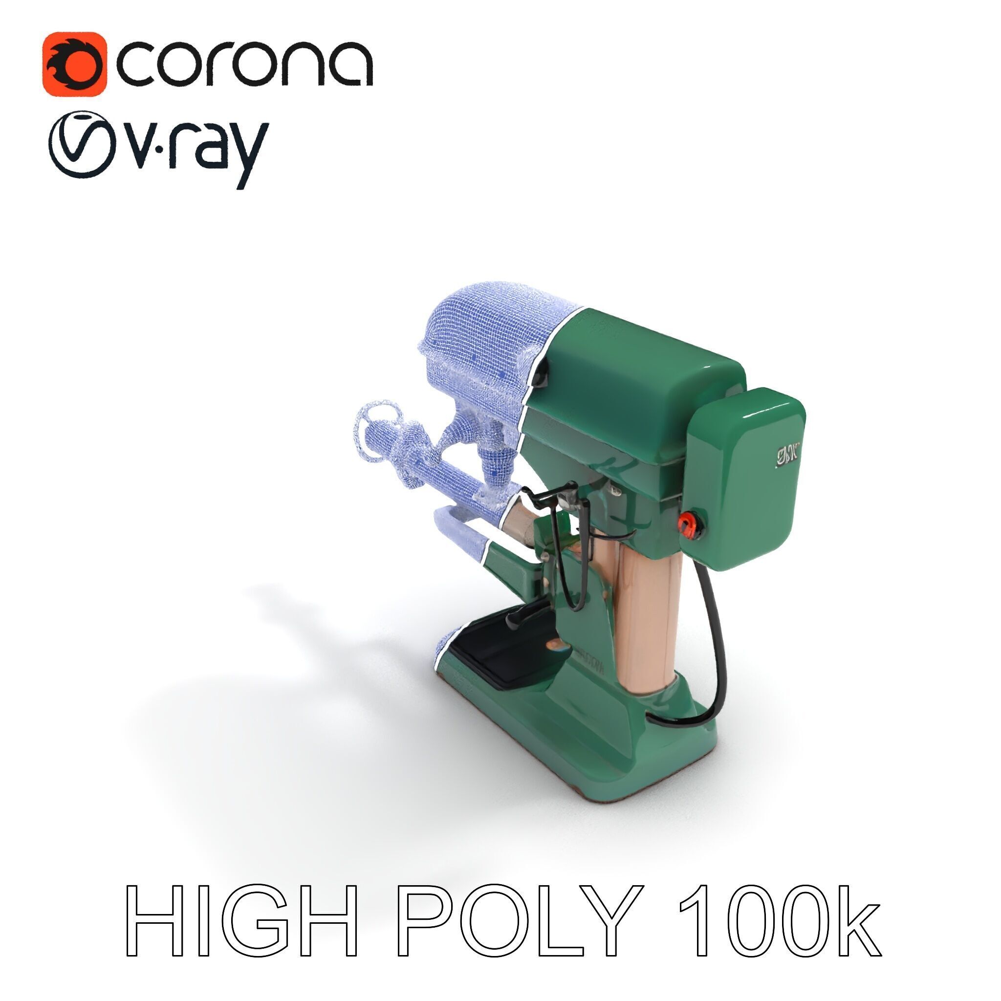 Industrial Drill Press Model Pack for D Rendering and Game De... Low-poly 3D model_24