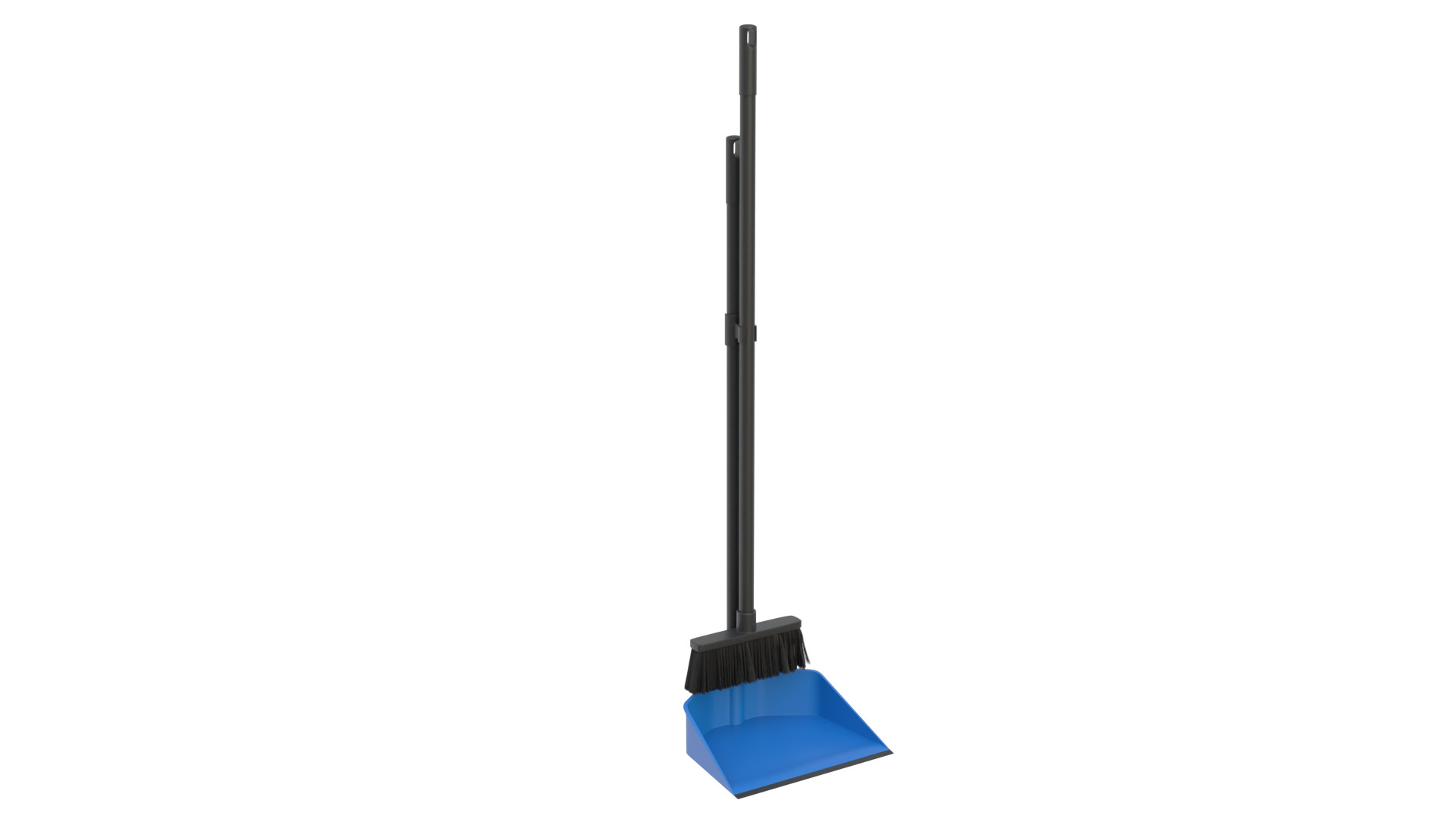 Dustpan with brush 3D model_9
