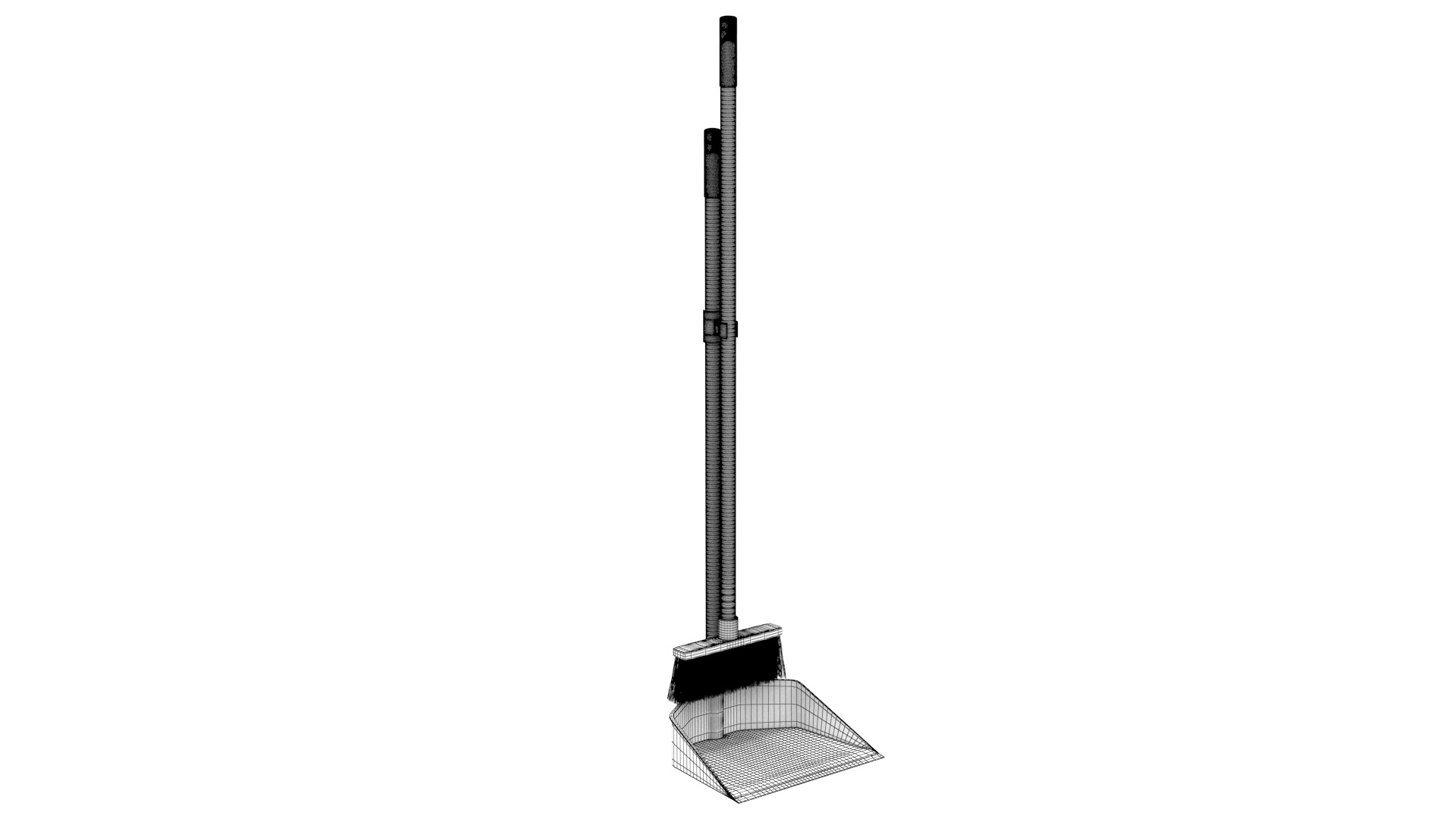 Dustpan with brush 3D model_14