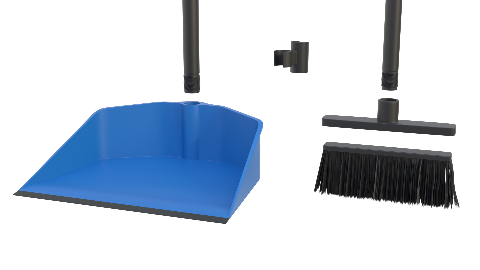 Dustpan with brush 3D model_12
