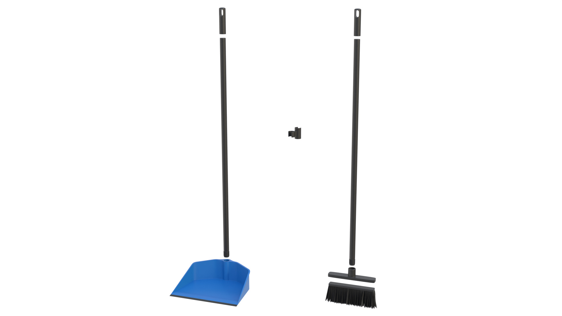 Dustpan with brush 3D model_11
