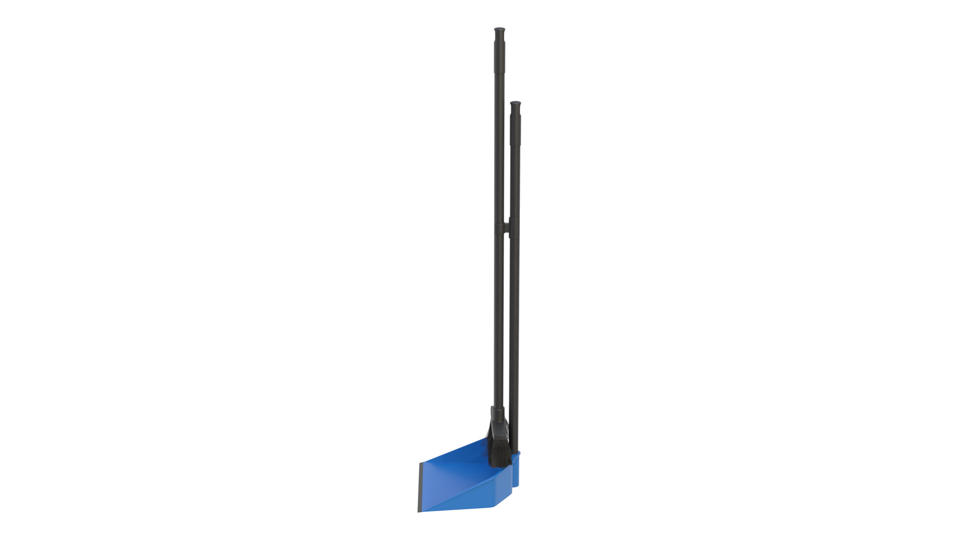 Dustpan with brush 3D model_3