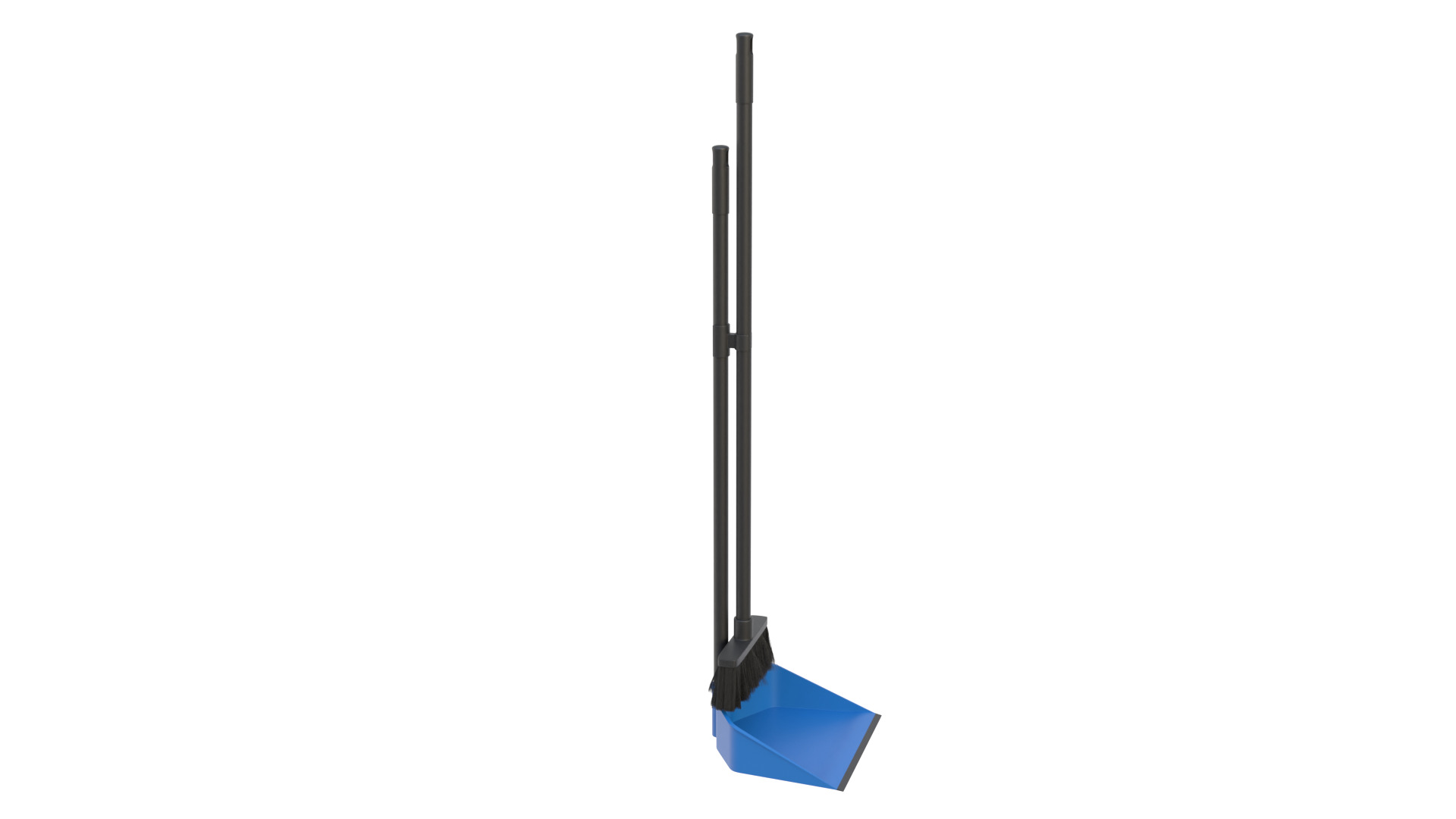 Dustpan with brush 3D model_8