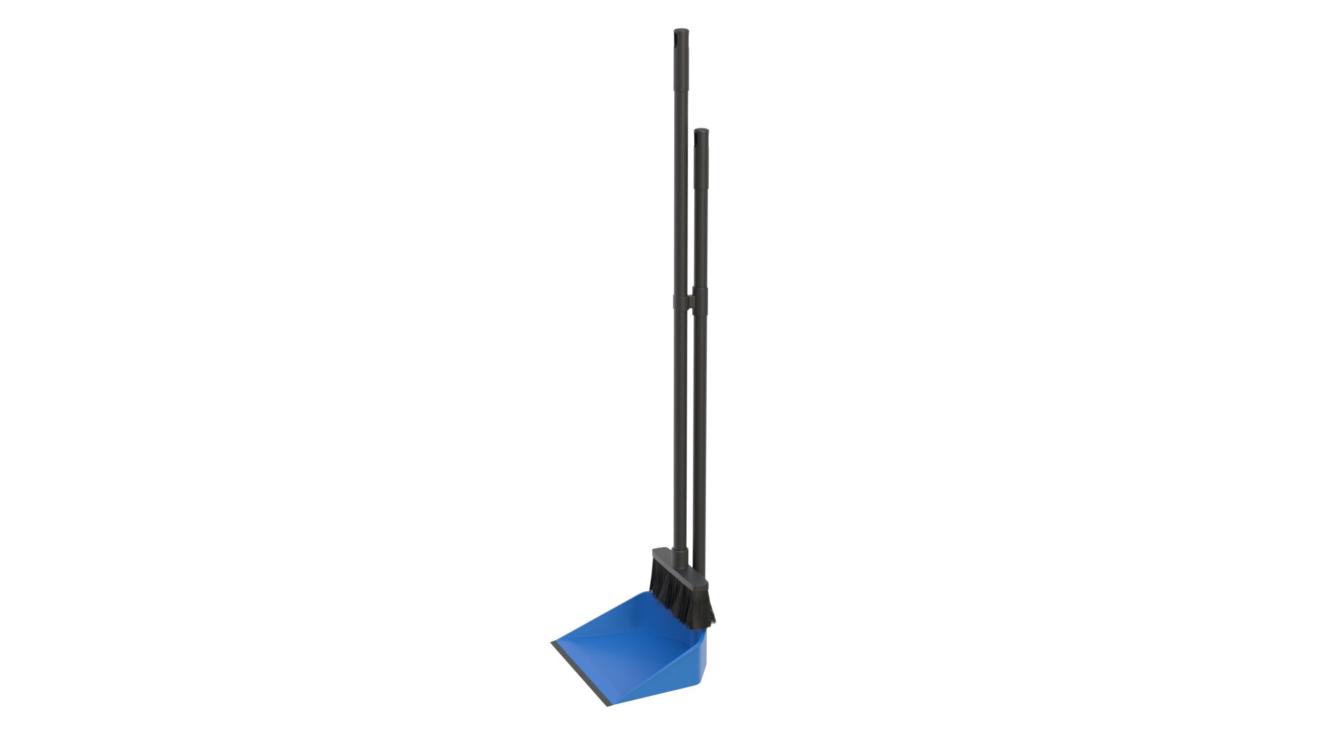 Dustpan with brush 3D model_2