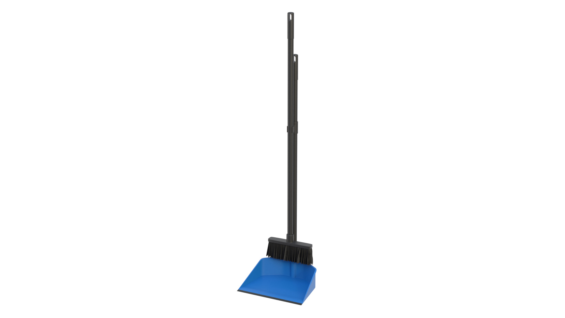 Dustpan with brush 3D model_0