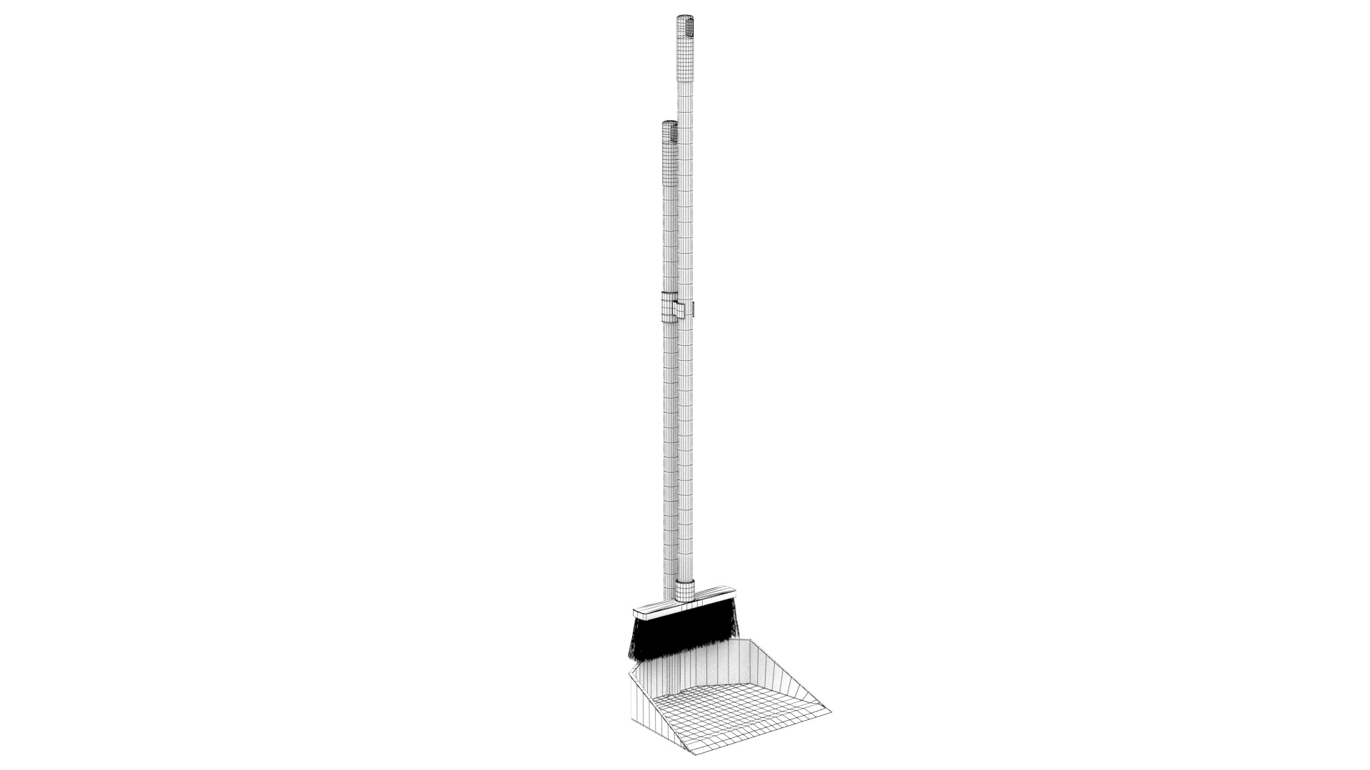 Dustpan with brush 3D model_13