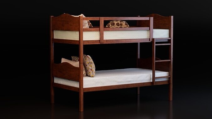 Bunk Bed 3D model 2