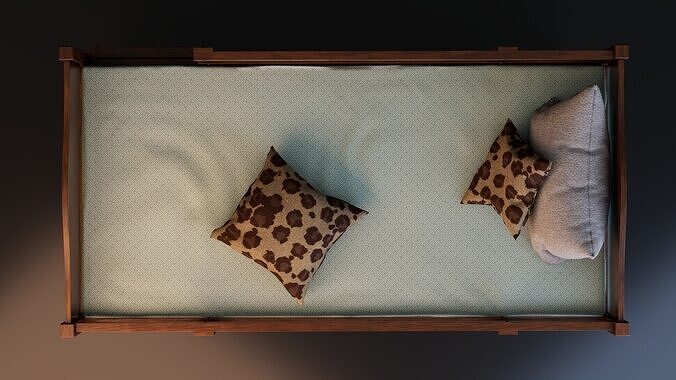 Bunk Bed 3D model 6